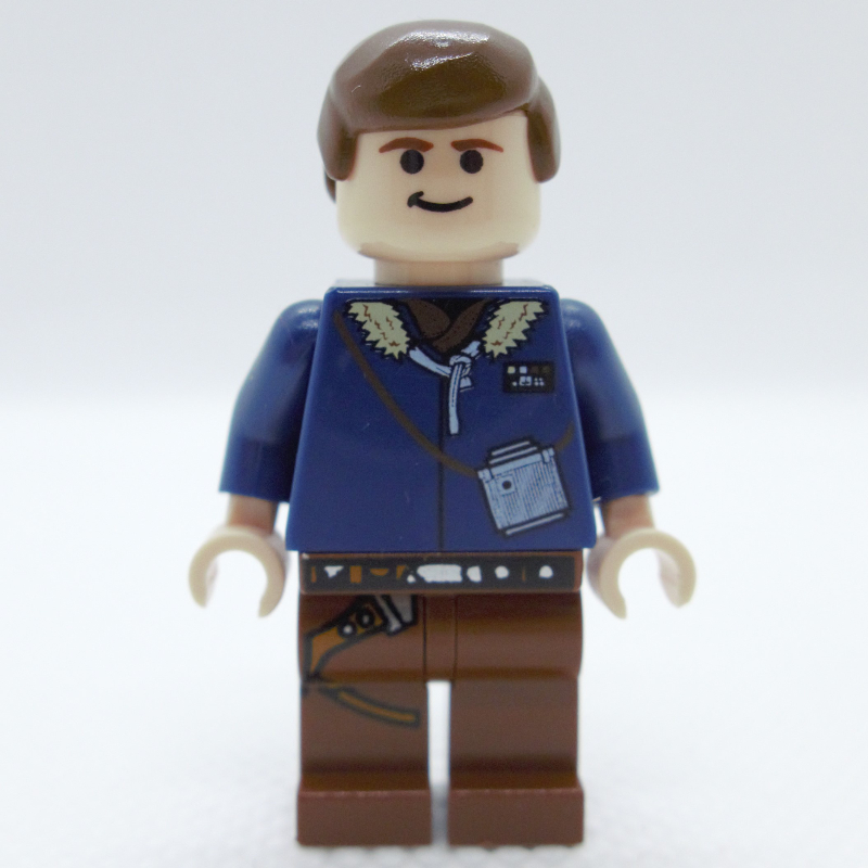 LEGO Han Solo, Hoth Outfit, Dark Blue Jacket, Reddish Brown Legs (fig-003539)