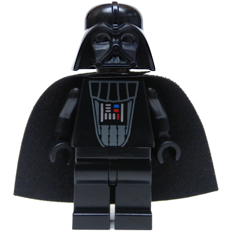 LEGO Darth Vader, Light Bluish Gray Skin, Scarred Right Cheek, No Eyebrows (fig-003542)