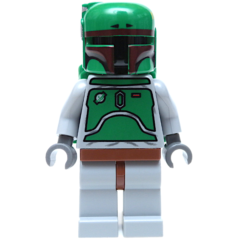 LEGO Boba Fett, Helmet and Jetpack with Dark Brown Highlights, Light Bluish Gray Armor (fig-003548)
