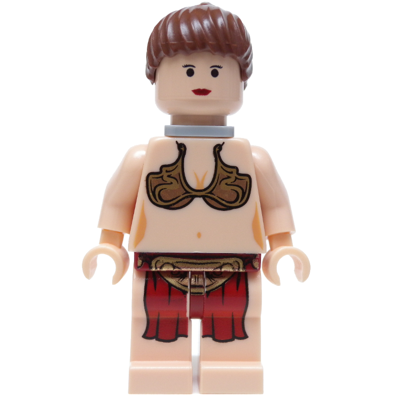 LEGO Princess Leia, Slave Outfit, Black Eyes, Neck Bracket (fig-003553)