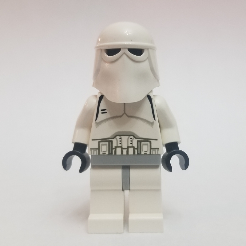 LEGO Snowtrooper, Light Bluish Gray Hips, Plain Black Head, Black Hands (fig-003562)