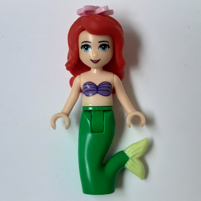 LEGO Ariel - Mermaid Form, Bright Pink Flower (fig-003565)