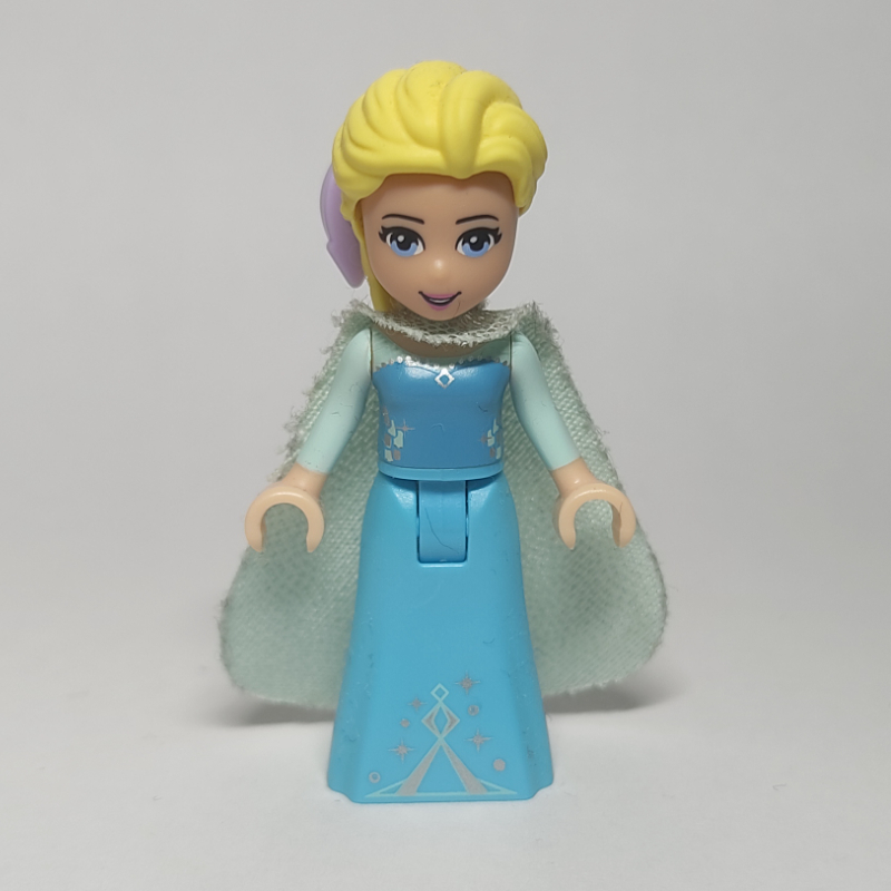 LEGO Elsa - Light Aqua Glitter Cape, Bow (fig-003568)