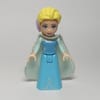 Elsa - Light Aqua Glitter Cape, Bow