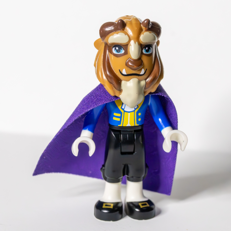 LEGO Beast, Blue Jacket, Black Legs, Dark Purple Cape (fig-003573)