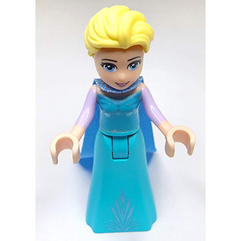LEGO Elsa - Medium Azure Dress, Medium Blue Cape - Closed Mouth (fig-003581)