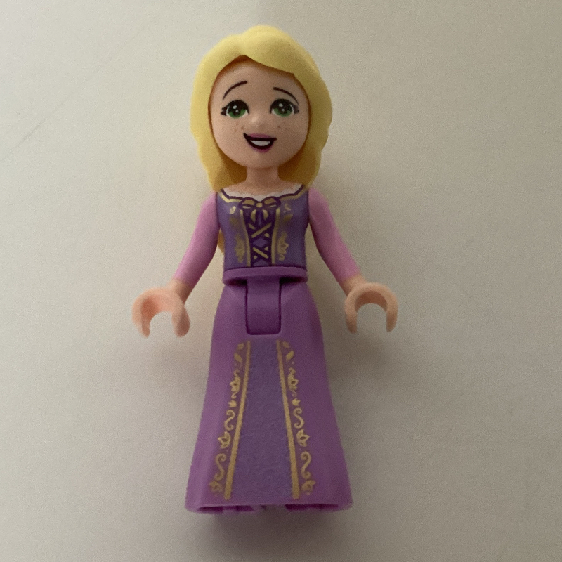 LEGO Rapunzel - Medium Lavender Dress, 1 Flower in Hair (fig-003582)