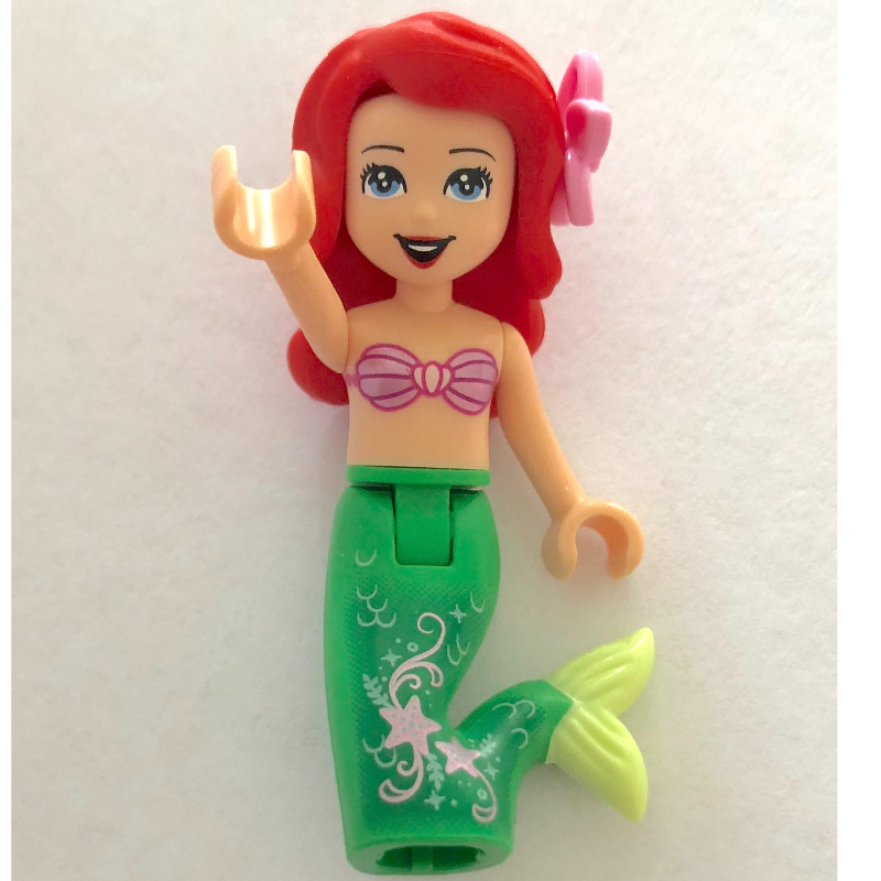 LEGO Ariel - Mermaid Form, Pink Top, Dark Green Scales on Tail (fig-003592)