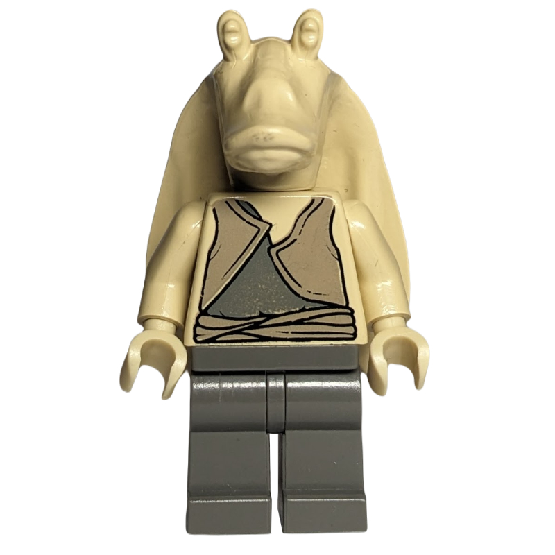 LEGO Jar Jar Binks, Plain Head, Tan Torso (fig-003613)