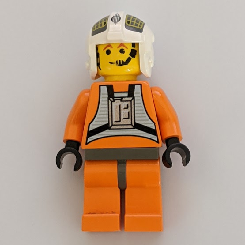 LEGO Dutch Vander / Rebel Pilot Y-wing, Yellow Skin, Dark Gray Hips (fig-003623)
