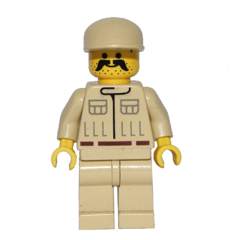 LEGO Rebel Technician / Ground Crew, Yellow Skin, Large Moustache (fig-003625)