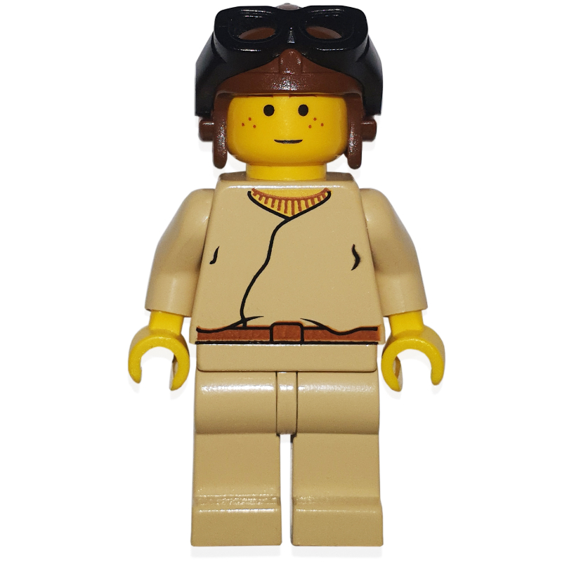 LEGO Anakin Skywalker, Child, Yellow Skin, Brown Helmet (fig-003627)