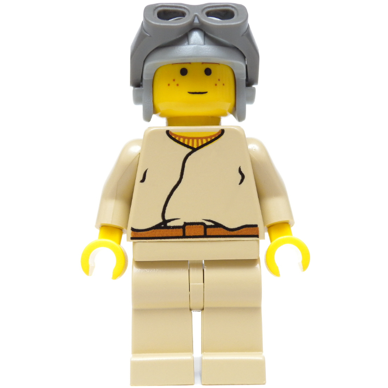 LEGO Anakin Skywalker, Child, Yellow Skin, Light Gray Helmet (fig-003635)