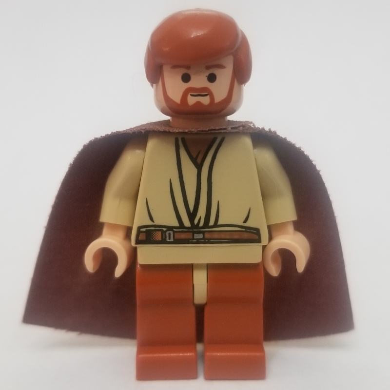 LEGO Obi-Wan Kenobi, Dark Orange Legs, Cape (fig-003651)