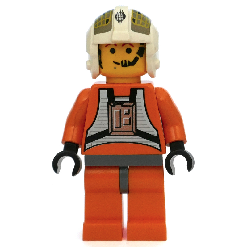 LEGO Dutch Vander / Rebel Pilot Y-wing, Yellow Skin, Dark Bluish Gray Hips (fig-003661)