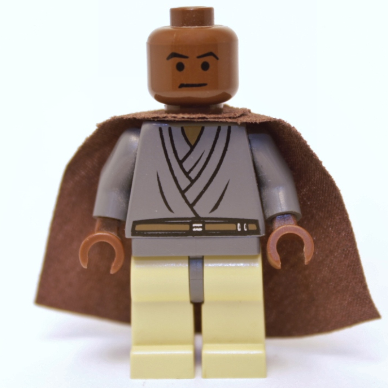 LEGO Mace Windu, Tan Legs, Cape (fig-003664)