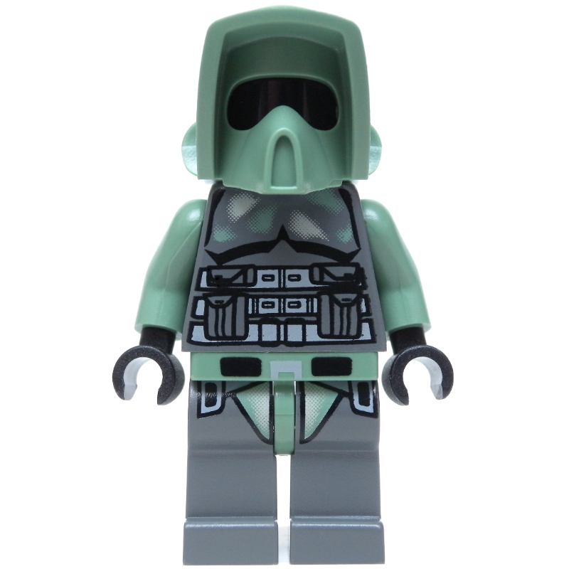 LEGO Clone Trooper, 41st Elite Corps Scout Battalion Armor, Dark Bluish Gray (Kashyyyk) (fig-003665)
