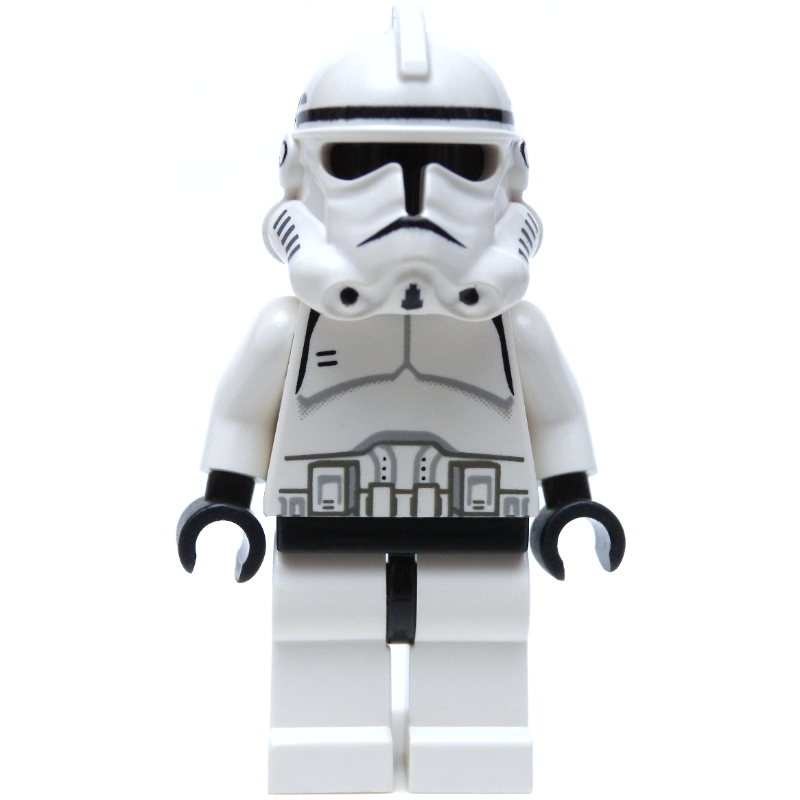 LEGO Clone Trooper, Phase II Armor, Plain Black Head, Black Mouth (fig-003667)