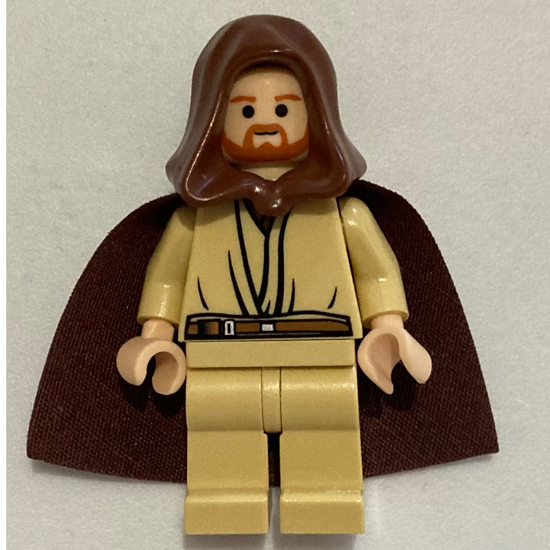 LEGO Qui-Gon Jinn, Tan Legs, Dark Orange Beard (fig-003685)