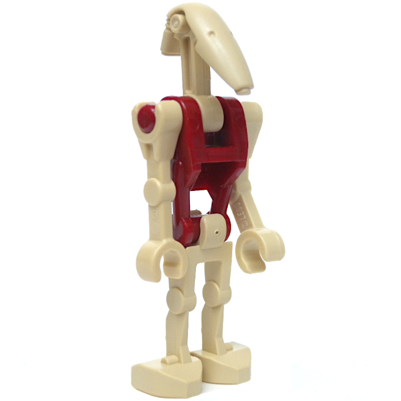 LEGO Battle Droid Security, Dark Red Torso, One Bent Arm, One Straight Arm (fig-003688)