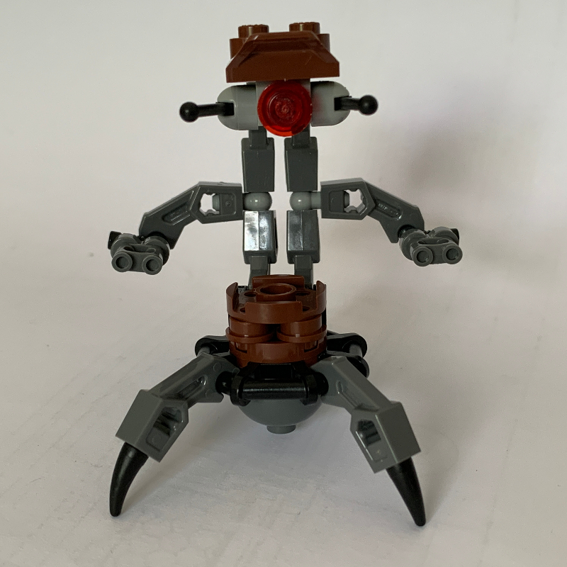 LEGO Droideka / Destroyer Droid, Reddish Brown Shell, Dark Bluish Gray Legs (fig-003705)