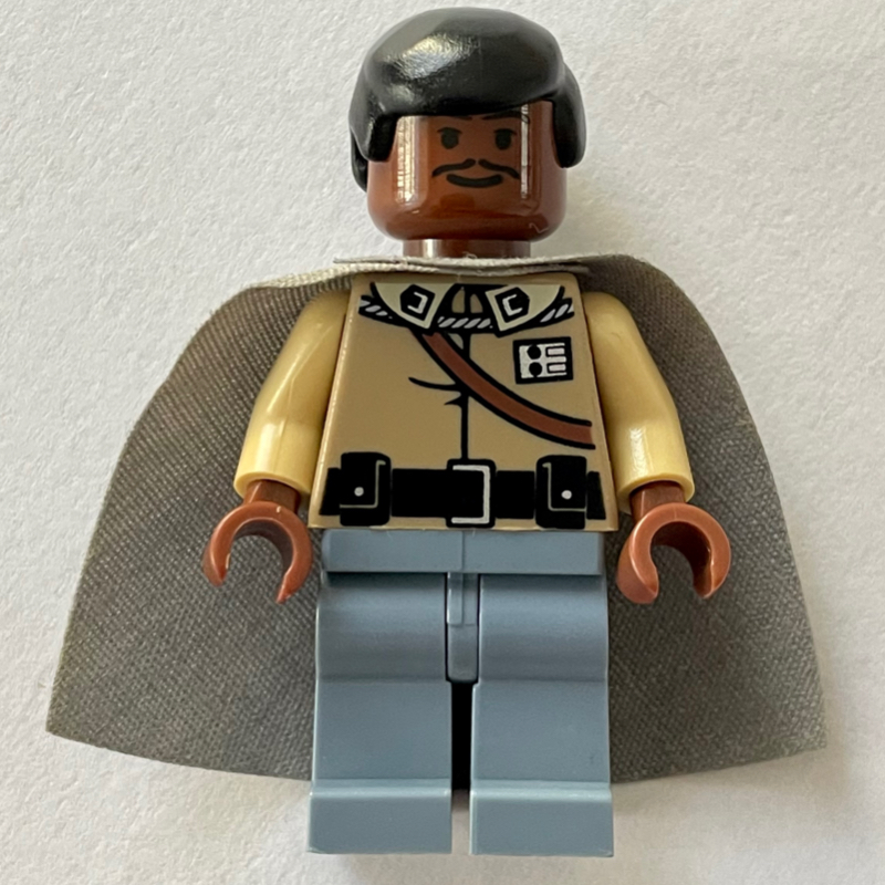 LEGO Lando Calrissian, Sand Blue Cape, Sand Blue Legs (fig-003717)