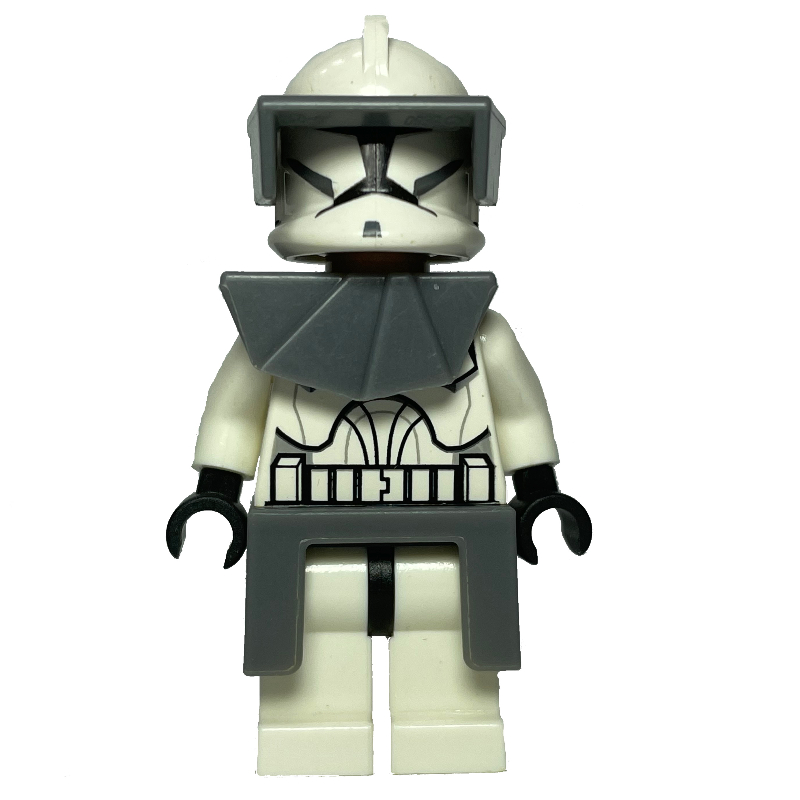 LEGO Clone Trooper, Phase I Armor, Dark Bluish Gray Pauldron and Kama (fig-003733)