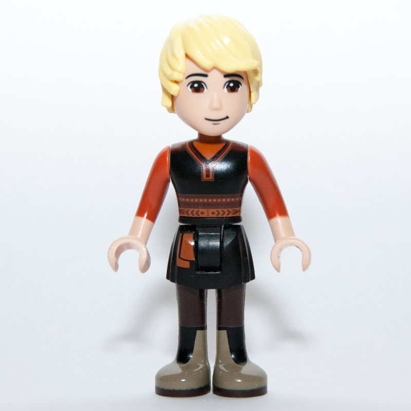 LEGO Kristoff - Black Vest, Dark Orange Shirt (fig-003748)