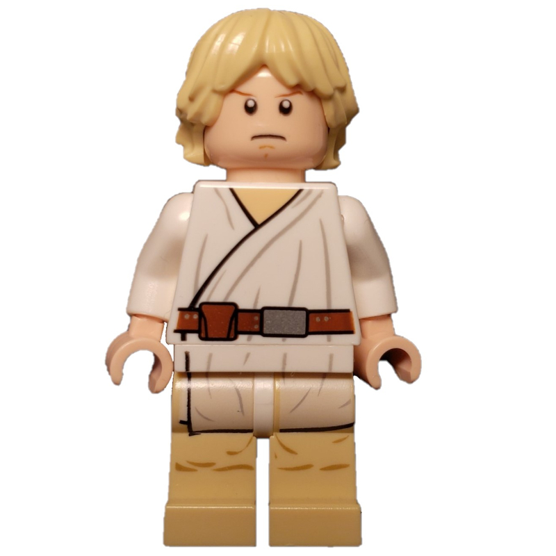 LEGO Luke Skywalker, White Robe, Tan Legs, Dual Sided Head (fig-003760)
