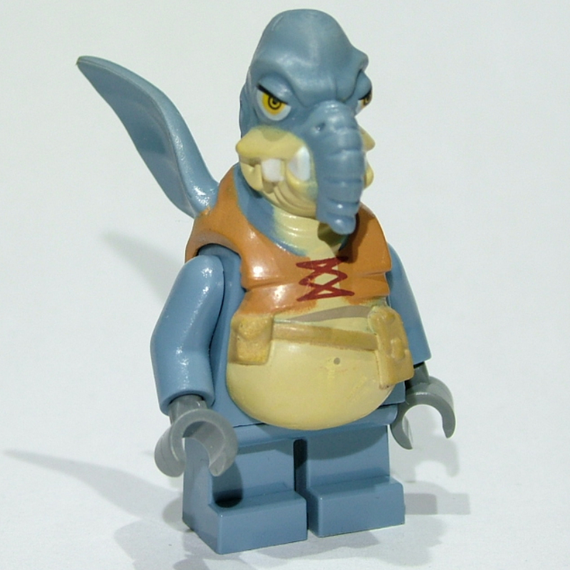 LEGO Watto, Printed Head, Dark Bluish Gray Hands (fig-003767)