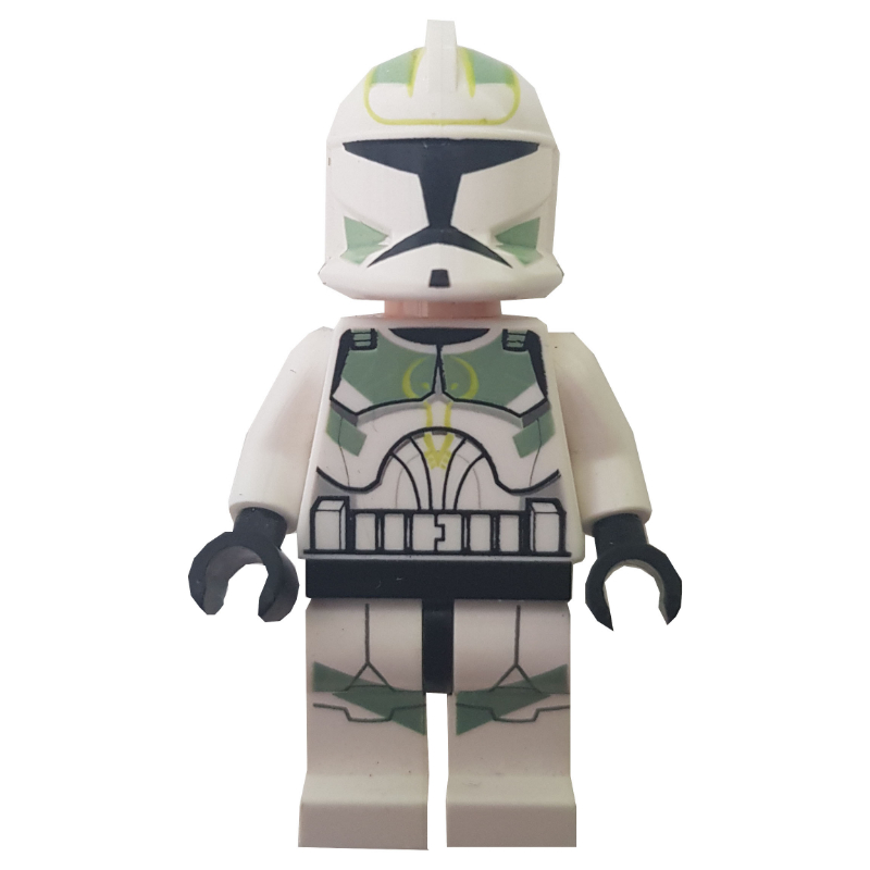 LEGO Clone Trooper, Sand Green Markings, Horn Company (fig-003797)