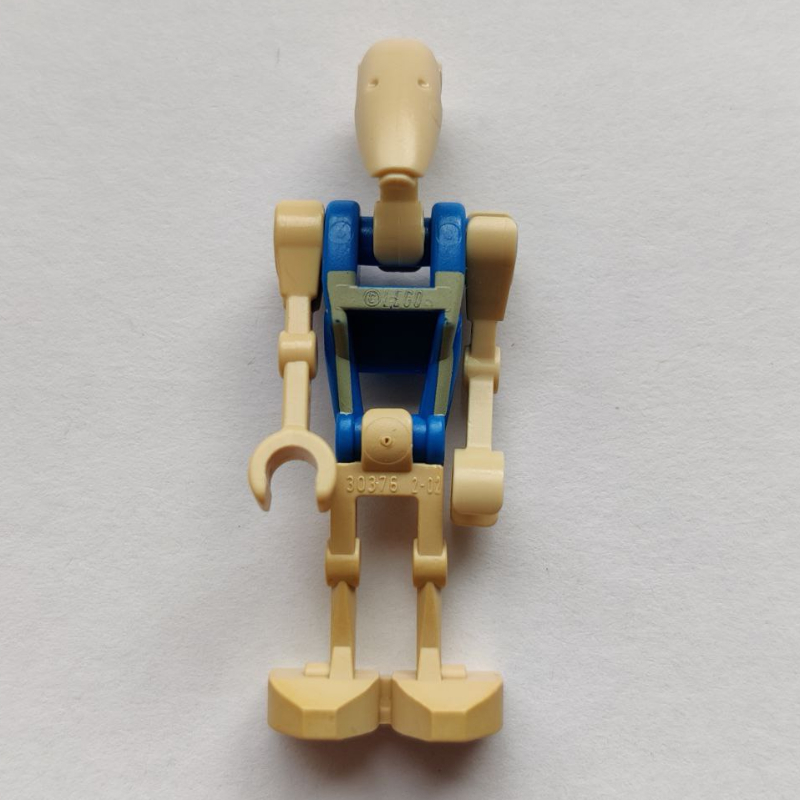 LEGO Battle Droid Pilot, Blue Torso with Tan Print, One Bent Arm, One Straight Arm (fig-003798)
