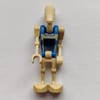 Battle Droid Pilot, Blue Torso with Tan Print, One Bent Arm, One Straight Arm