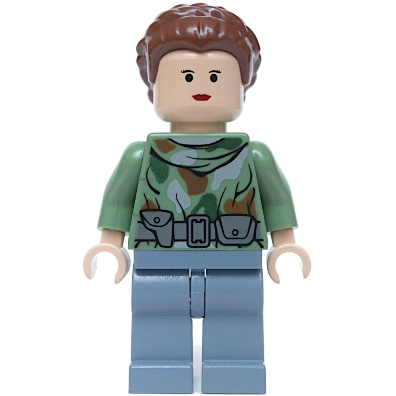 LEGO Princess Leia, Endor Outfit, Sand Green Top (fig-003814)