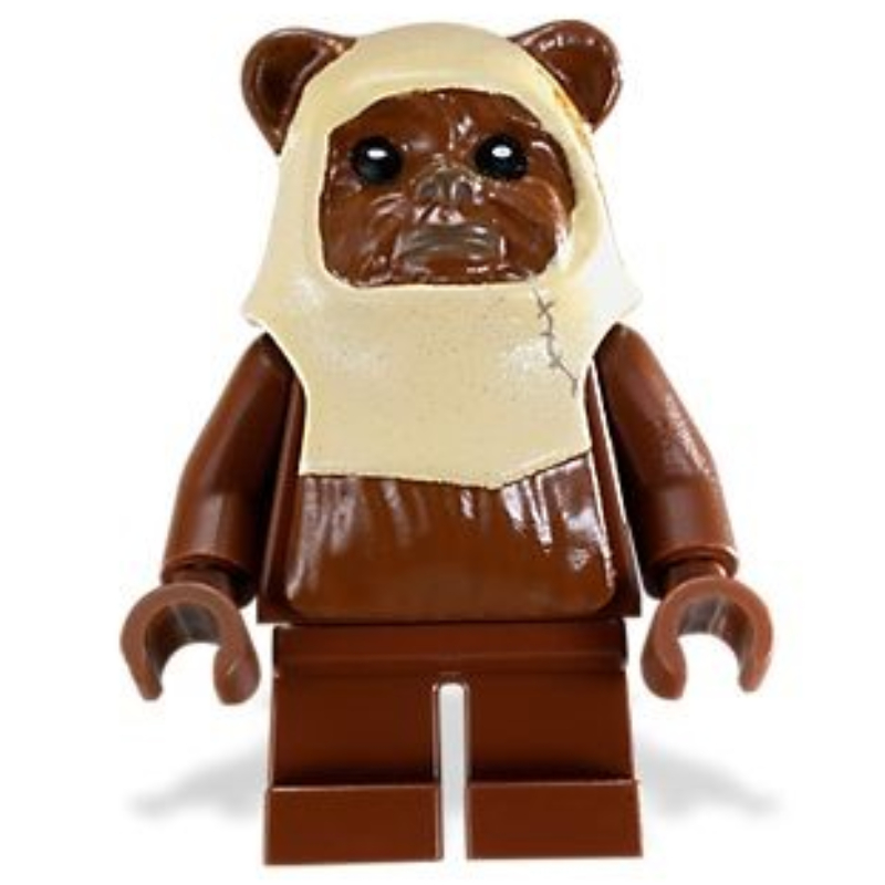 LEGO Paploo, Ewok, Tan Hood with Reddish Brown Face (fig-003815)