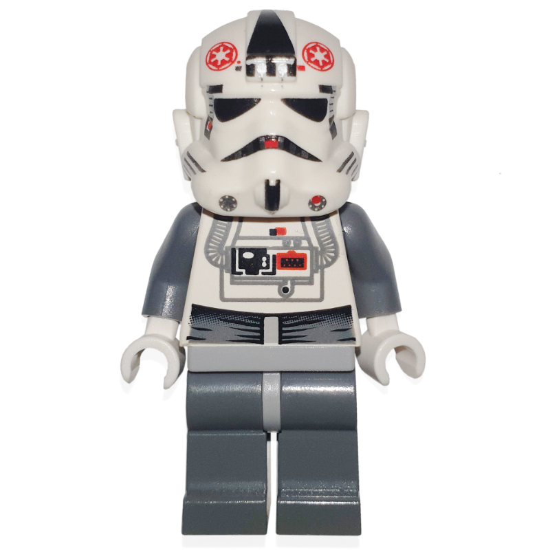LEGO AT-AT Driver, White Uniform, Plain Black Head (87556 Helmet) (fig-003826)