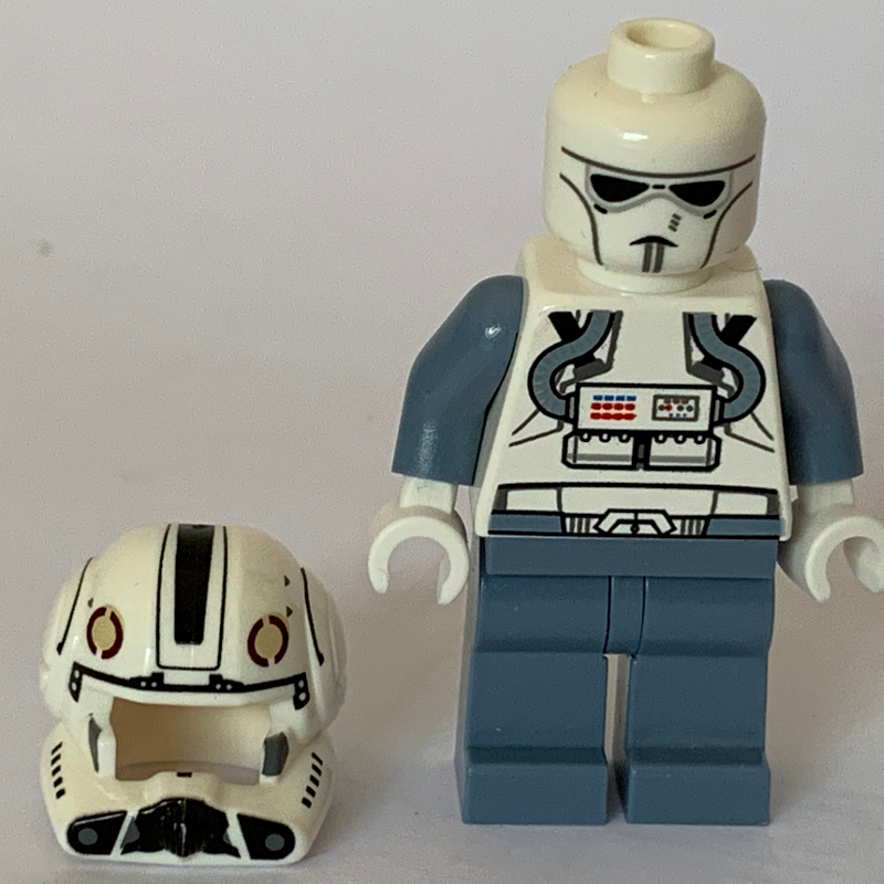 LEGO Clone Pilot, Open Helmet, White Head (Episode 3) (fig-003854)