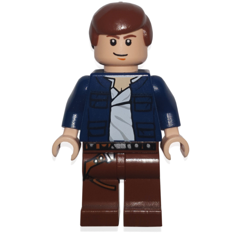 LEGO Han Solo, Dark Blue Jacket, Reddish Brown Legs (fig-003871)