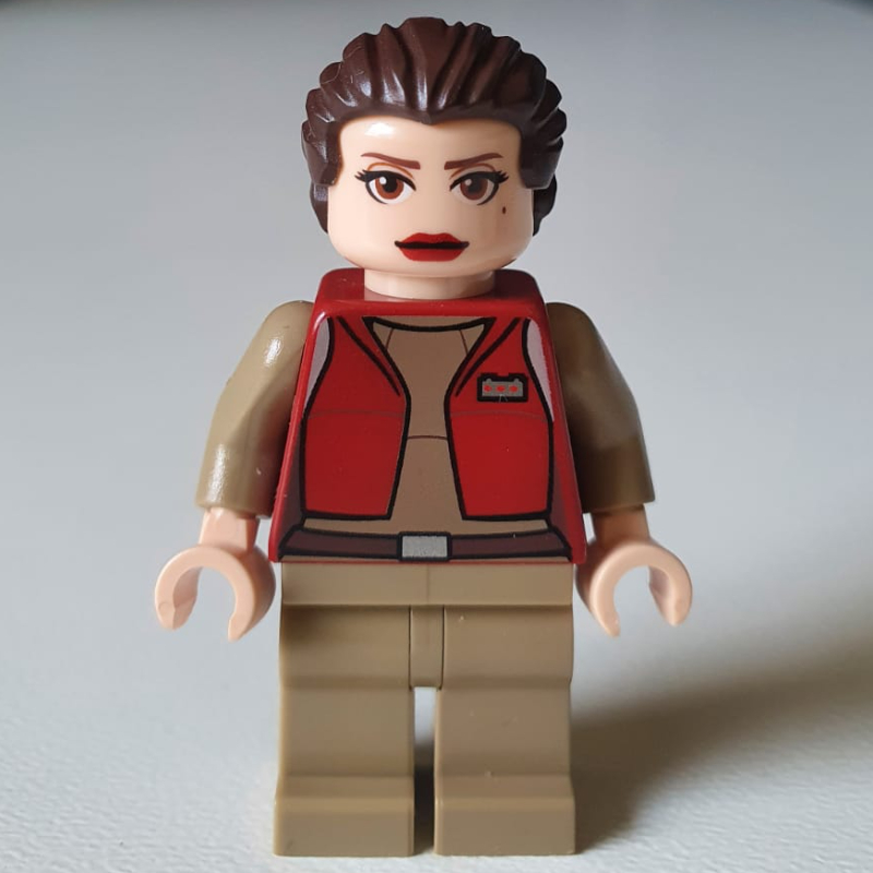 LEGO Padme Amidala / Naberrie, Dark Red Senator Outfit, Ponytail Hair (Clone Wars) (fig-003874)