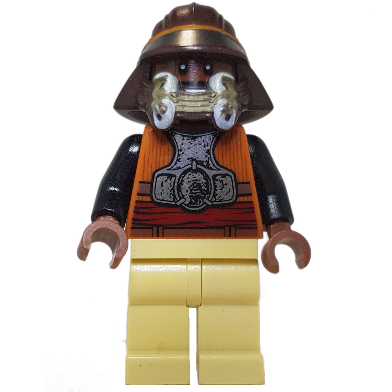 LEGO Lando Calrissian, Skiff Guard Disguise, Dark Brown Helmet, Tan Legs (fig-003886)