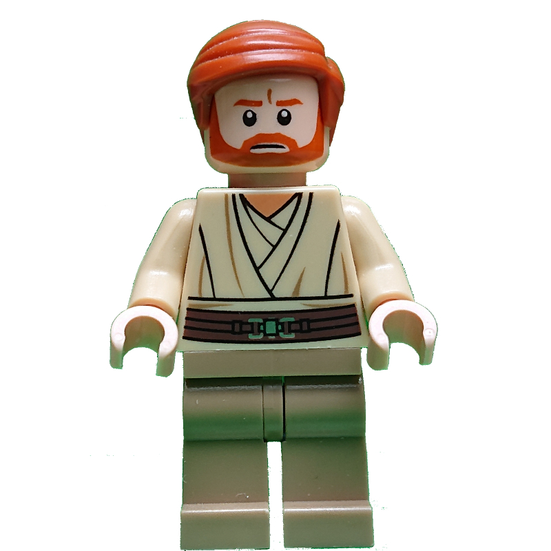LEGO Obi-Wan Kenobi, Dark Tan Plain Legs (fig-003892)