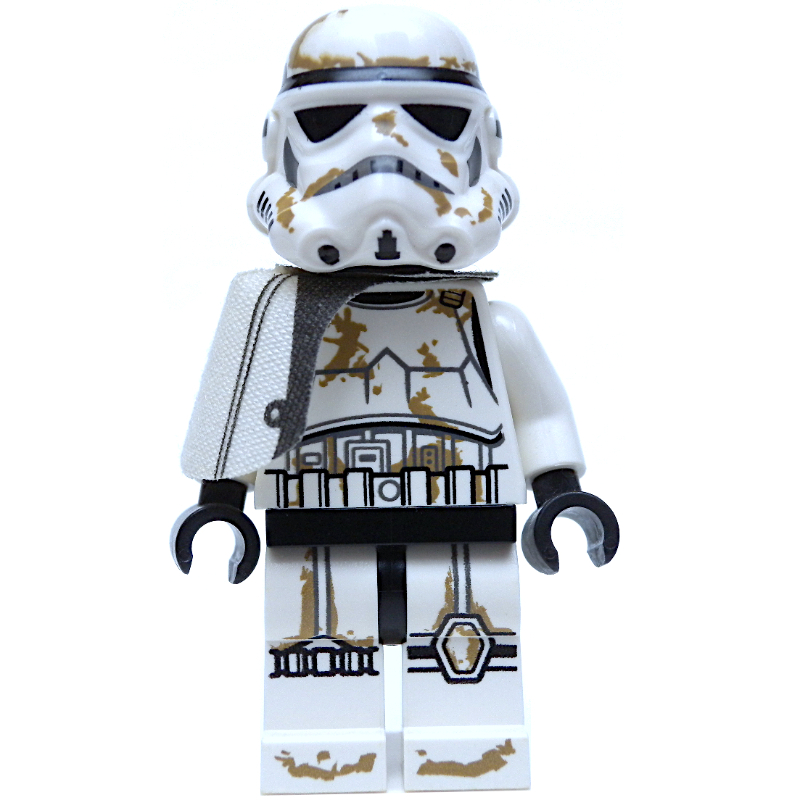 LEGO Sandtrooper Sergeant, White Pauldron, Neck Bracket, Printed Black Head (fig-003902)