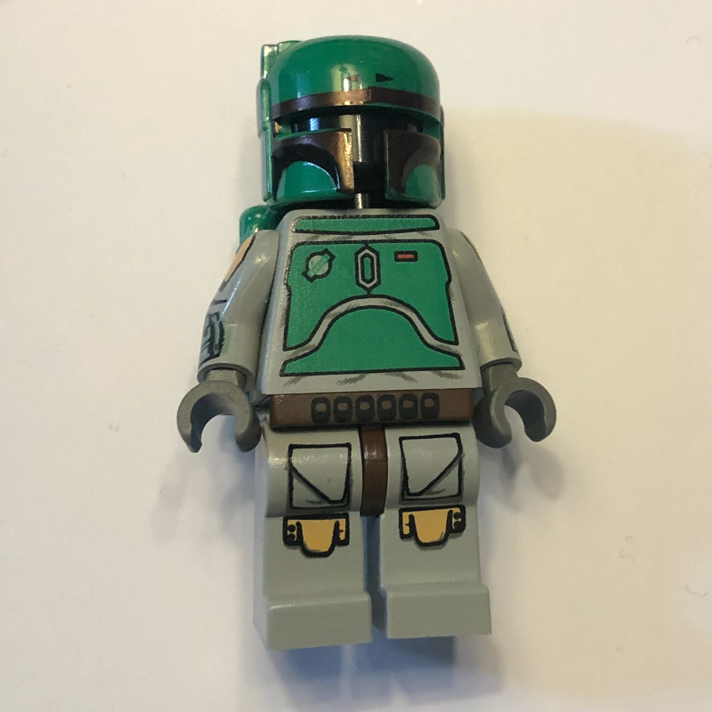 LEGO Boba Fett, Helmet and Jetpack, Light Gray Armor, Printed Legs (fig-003908)
