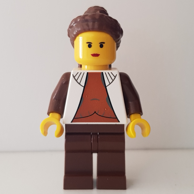 LEGO Princess Leia, Cloud City Outfit, Yellow Skin, Dark Orange Shirt (fig-003912)