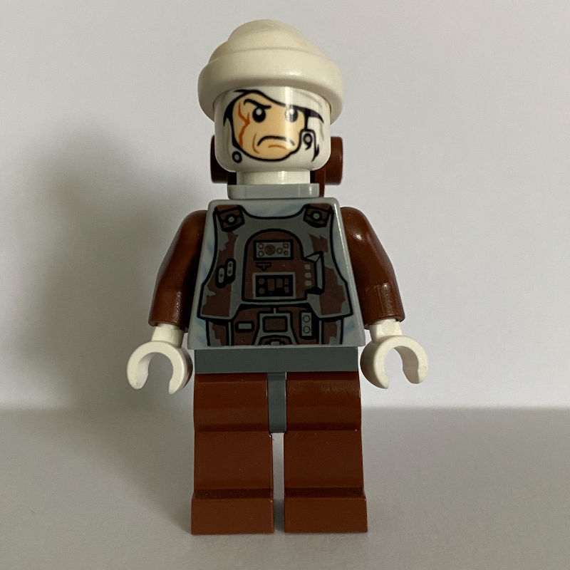 LEGO Dengar, White Head, Reddish Brown Legs (fig-003945)