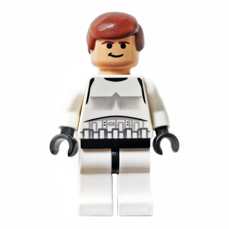 LEGO Han Solo, Stormtrooper Disguise, Black Eyes (fig-003956)