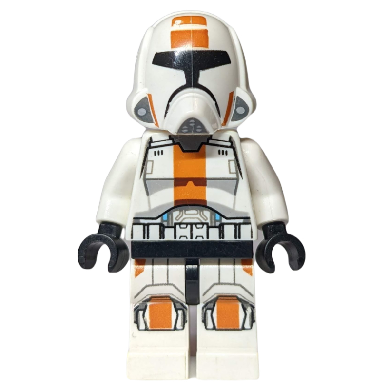 LEGO Republic Trooper, Brown Eyebrows and Cheek Lines (fig-003972)