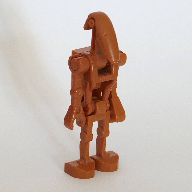 LEGO Battle Droid, Dark Orange, One Straight Arm, One Bent Arm, 1 x 2 Plate on Back (fig-003978)