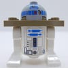 Astromech Droid, R2-D2, Light Bluish Gray Dome, Dark Tan Serving Tray
