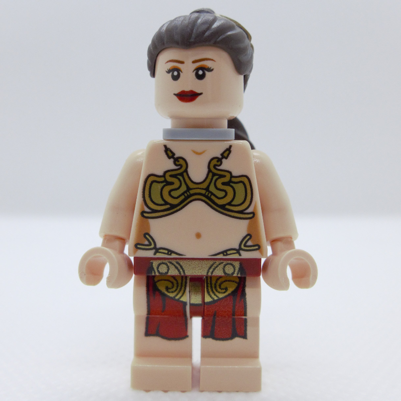 LEGO Princess Leia, Slave Outfit, White Pupils, Neck Bracket (fig-004010)